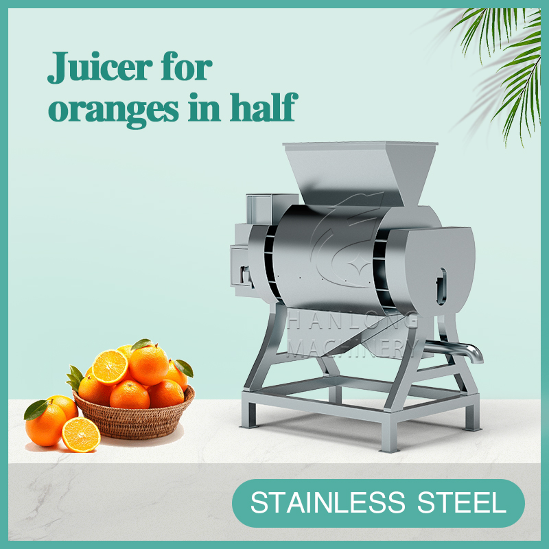 Juicer for peeling oranges in half