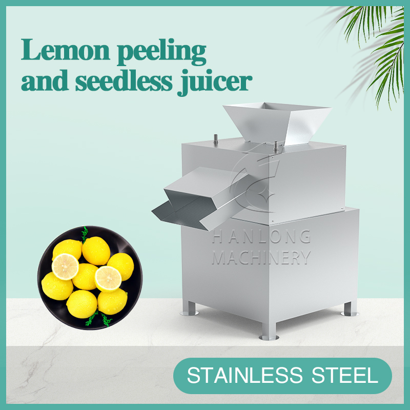 Lemon peeling and seedless juicer