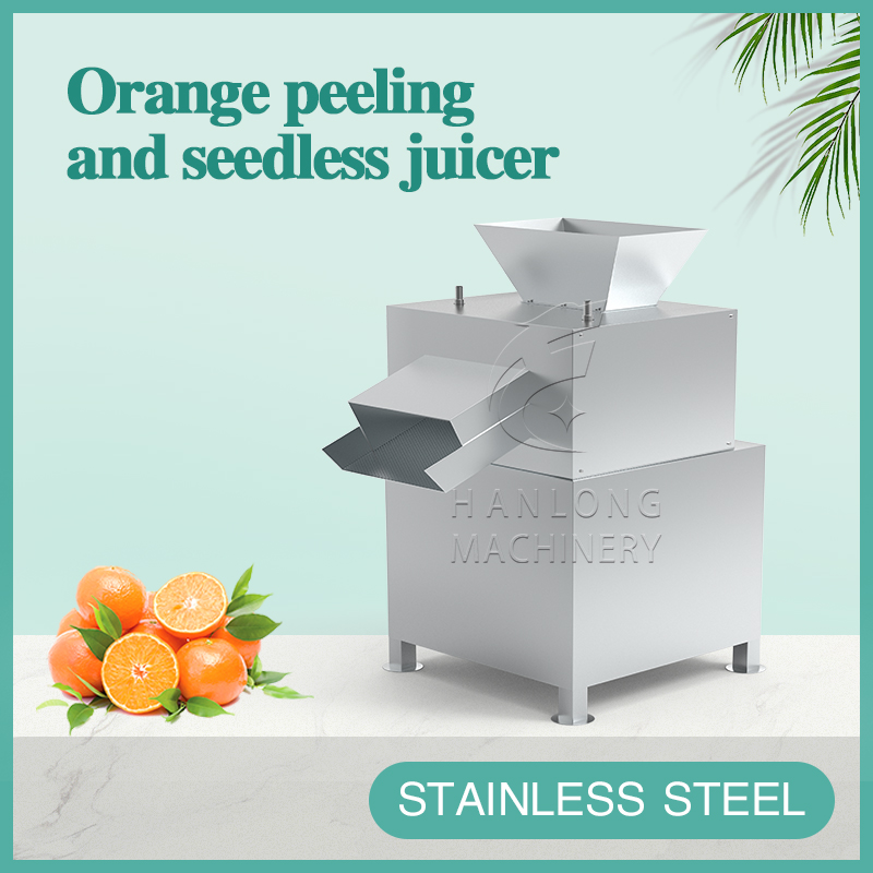 Orange peeling and seedless juicer