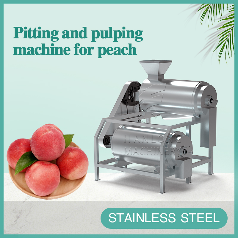 pitting and pulping machine for peach