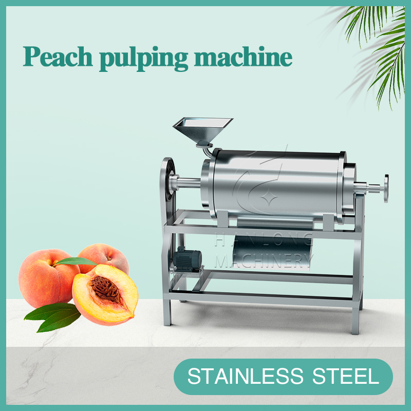 Peach pulping machine